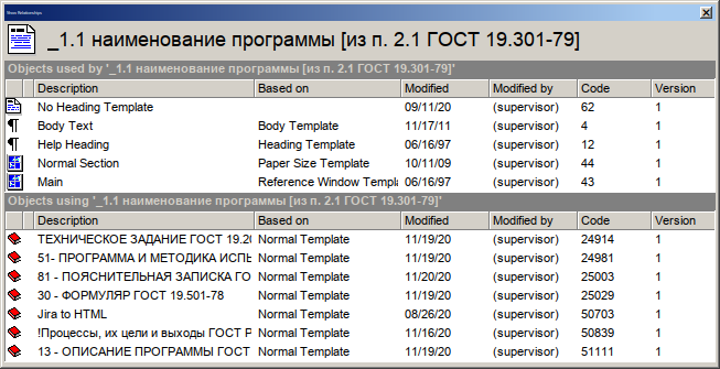 - _1.1 наименование программы [из п. 2.1 ГОСТ 19.301-79]