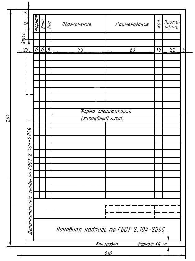 - ГОСТ 2.106-96 форма 1